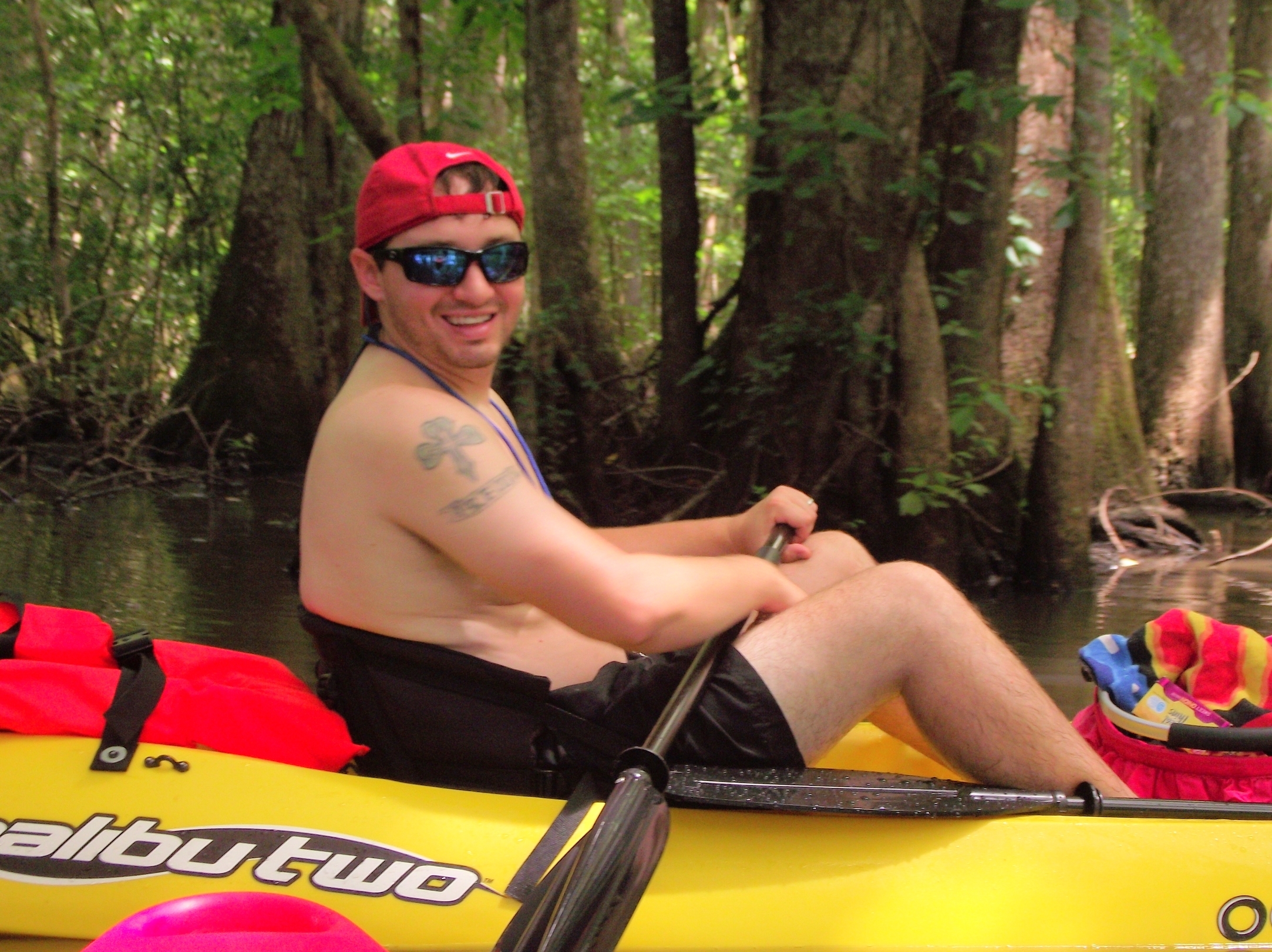 Kayakers on the Chipola River near Lilypad Adventures