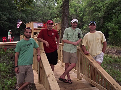 Riverfront cabin at Lilypad Adventures on the Chipola