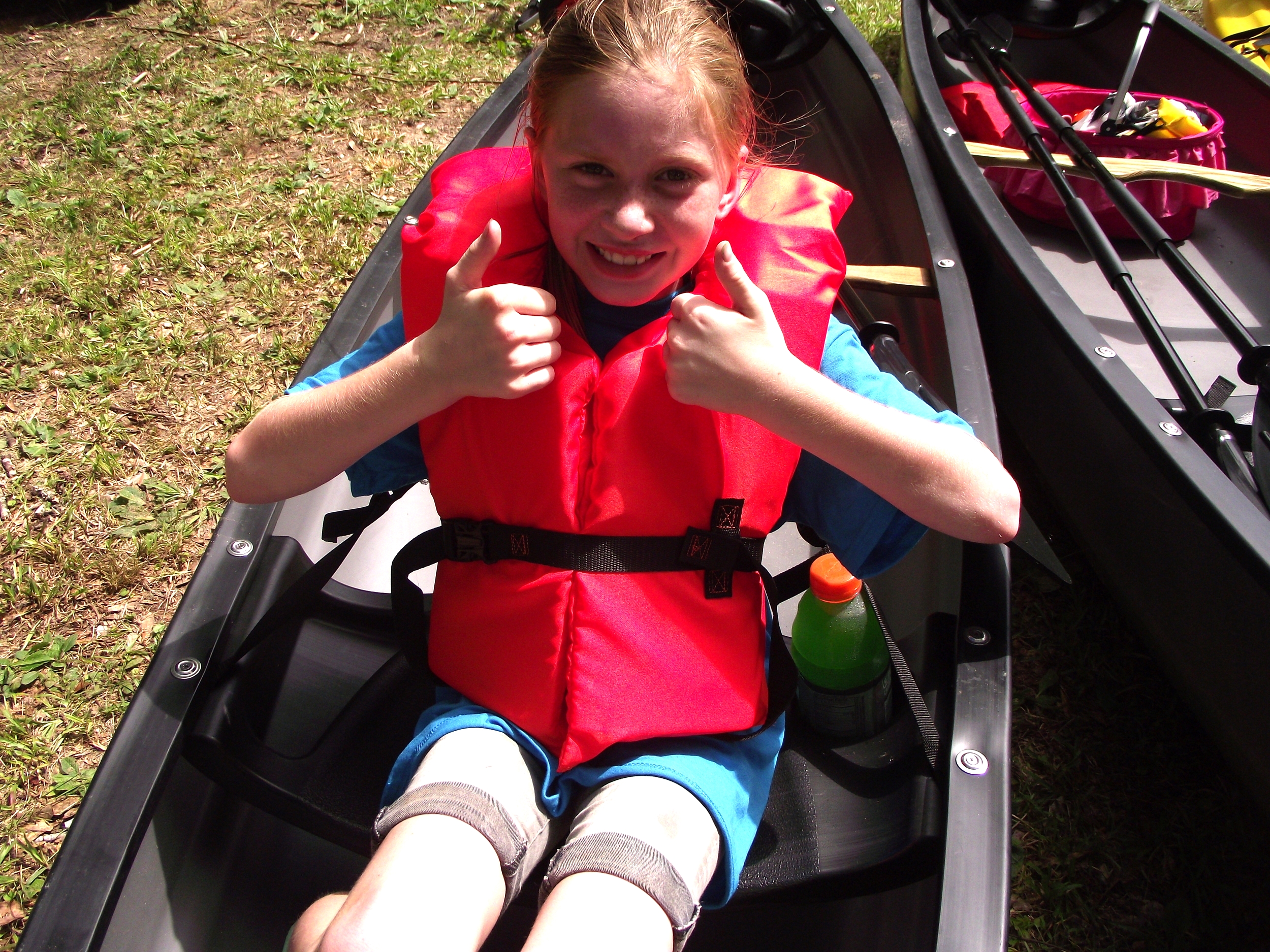 Kayakers preparing gear at Lilypad Adventures on the Chipola River